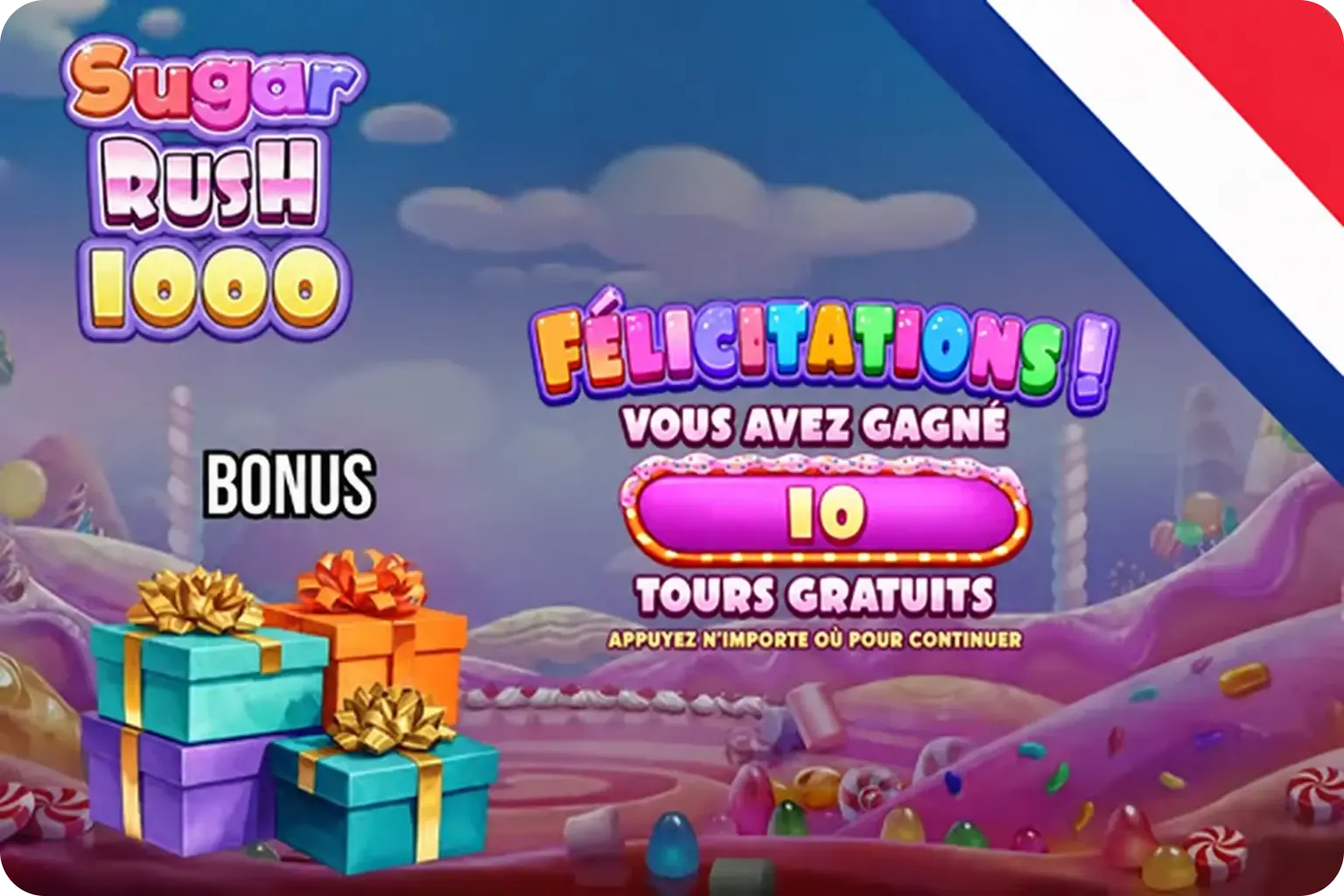 Sugar Rush 1000 Tour Bonus Gratuit